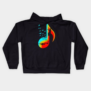 Music Trumpet Player Kids Hoodie